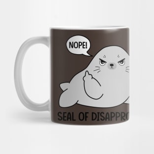 Seal Of Disapproval | Funny pun Mug